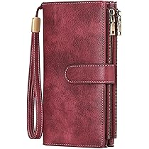 Portafoglio Donna In Pelle Con Blocco RFID GOIACII - 18 Slot Carte, Doppia Cerniera - Foto 14