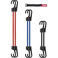 Magma Set mit 6 elastischen Spanngurten für Auto, Motorrad, Fahrrad, Camping, Fahrradträger, Anhänger, Markisen und…