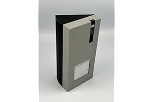 XONI - Custodia ad angolo a 30°, colore: nero glitterato, compatibile con videofono Comelit QUADRA