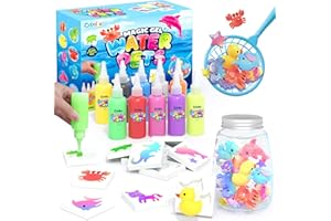 Magic Water Elf, Magisches Wasser Gel Spielzeug mit 10 Magischem Gel und 8 Formen, Bastelset Kinder Basteln Mädchen 4-6 Jahre, Kreatives Wasserperlen Wasserspielzeug Geschenk Mädchen Jungen 7-10 Jahre