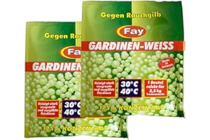 Preisjubel 2 x Fay Gardinen-Weiss Konzentrat 125g, Aufheller, Waschpulver, Waschmittel