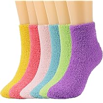 Lot De 5 Paires Chaussettes Polaires Homme - Taille Unique (US 6-8 / EU 35-42) - 85% Polyester - Pour Maison Et Confort