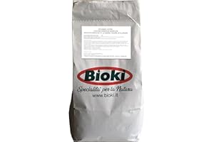 ANTIKA OFFICINA BOTANIKA Bioki® Bicarbonato Di Potassio Per Agricoltura Naturale - Potassio ciotre Effetto Contro Oidio Muffa Grigia Peronospora Monilia Busta da 4 kg - anche per Bolla Del Pesco.