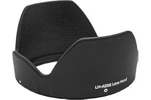 vhbw Pare-Soleil Compatible avec Tamron AF 18-200mm 1:3.5-6.3 Di II LD Aspherical Macro - Cache, Noir, Plastique, Tulipe