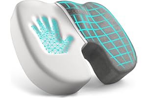 FORTEM Poduszka na krzesło biurowe, poduszka siedziska z pianki memory, antypoślizgowa poduszka do siedzenia do grania, poduszka na siedzenie samochodowe, poduszka na krzesło komputerowe