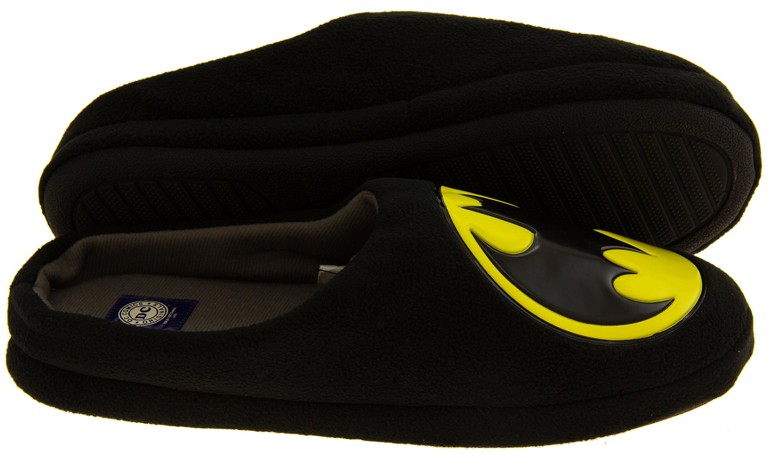 Herren-Batman-Textil-Fleece-Mule-Hausschuhe