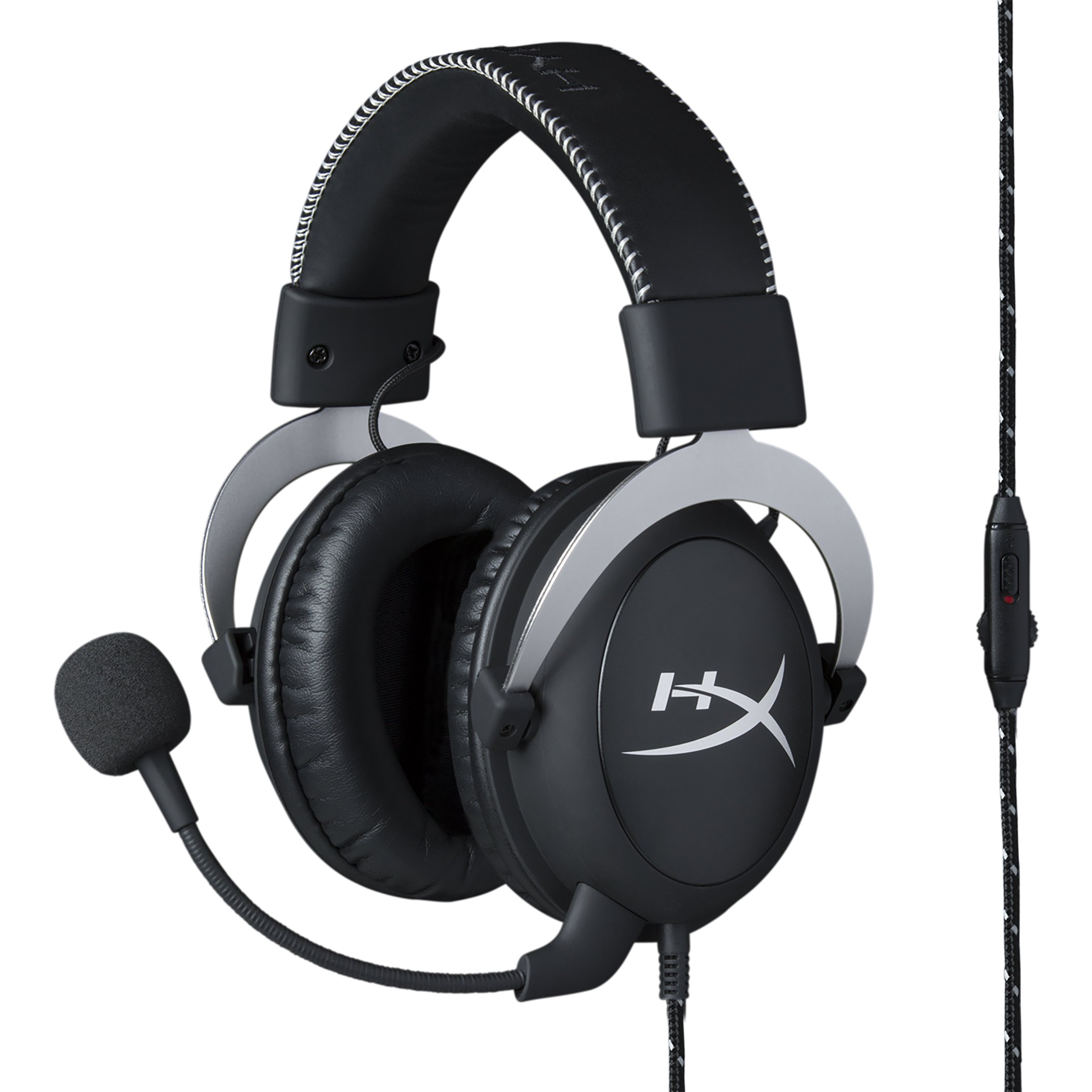 HyperX HX-HSCL-SR Cloud Silver – Casque Gaming avec control audio