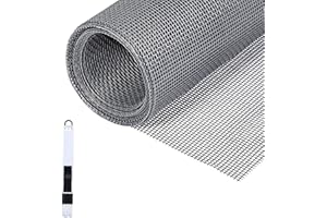 Fillis Mosquitera para Ventanas, 150x300cm Mosquitera de Fibra de Vidrio Mosquitera Cortada a Medida DIY con Cepillo de Limpieza, Mosquitera de Gasa para Ventanas y Puertas, Gris