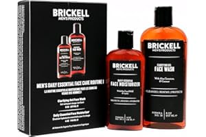 Brickell Men's Products – Rutina Esencial de Cuidado Facial Diario I - Gel Limpiador Facial y Loción Hidratante Facial - Natural y Orgánico, Perfumado