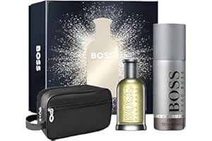 CULTZEN HUGO BOSS Herrenparfum Set, Eau de Parfum 50 ml, Deodorant 150 ml, Kulturbeutel