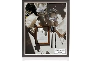 Stallmann Design Bilderrahmen 'My Frames' | Größe: 40 x 100 cm | Farbe: Schwarz-Silber | nostalgischer Retro Rahmen - kombiniert Used-Look mit modernem Flair