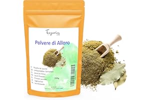 200g Foglie di Alloro Macinato - Polvere di Alloro - Aroma & Gusto Intenso - 100% Naturale, Puro e Senza Additivi - Tazarin Ltd