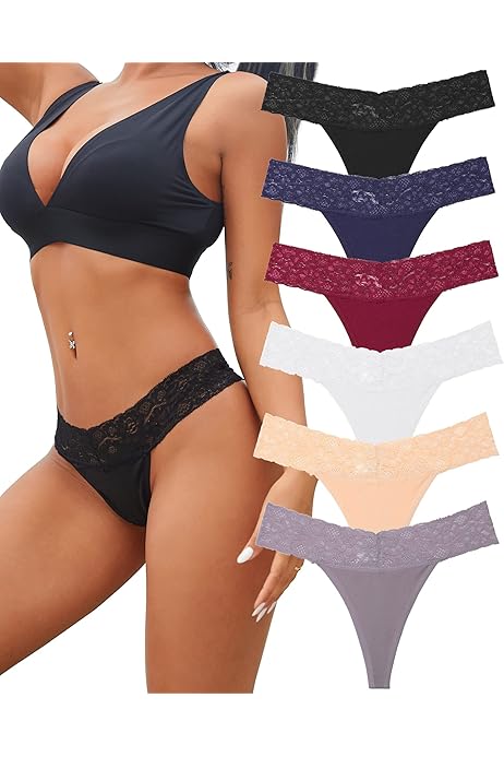 Perizoma Donne KUKU PANDA - Pacco Da 6 String Cotton Sexy Senza Cuciture - Foto 4