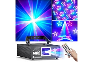 ‎EHAHO Ehaho Discolicht Partylicht, Partylicht für Familientreffen mit DMX 512, 3D DJ Disco Licht mit Musiksteuerung und Fernbedienung, Perfekte Geschenke für Weihnachten, Hochzeit,Klub SF-LS019