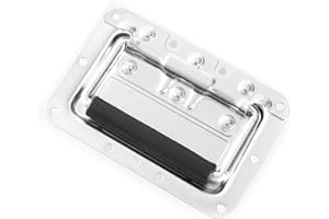 Adam Hall Hardware - Klappgriff mittel gefedert in Einbauschale 8 mm tief