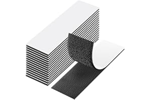AOLLEN 15 Stück Klettband Selbstklebend Extra Stark, 30mm x 100mm Klettverschluss Selbstklebend, Doppelseitig Selbstklebendes Klettband Schwarz, Klettband Beidseitig Für Wände Boden Gläser