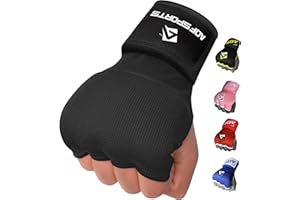 AQF Boxing Wraps Inner Gloves, Gel Padded Hand Wraps for Speed Bag & MMA Training Bandages Under Mitts Punching Quick 100cm Long Wrist Protector 4 Fingers for Men & Women