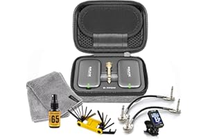 Tonebird NUX B-7PSM 5,8 GHz Wireless In-Ear Monitoring System für Gitarre und andere Instrumente mit Ladekoffer MXR Bundle