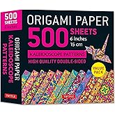Origami Paper 500 sheets Kaleidoscope Patterns 6" (15 cm): Tuttle Origami Paper: Double-Sided Origami Sheets Printed with 12 