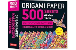 Origami Paper 500 Sheets Kaleidoscope Patterns 6" 15 Cm: Tuttle Origami Paper: Double-sided Origami Sheets Printed With 12 Different Designs + Instructions for 6 Projects Included