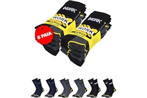 NOLOGO KATIACALZE NOLOGO Work Calze da Lavoro Uomo Donna - Calzini Uomo Cotone, Calze per Scarpe Antinfortunistiche, Calzini Anti vesciche, Traspiranti, Super Resistenti