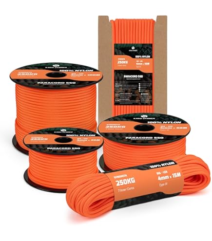 Tiardey PPF-020 Paracorde 4 Mm 31 M 7 Brins, Résistant à La