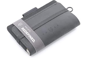 FOCX ® Accountant mini portfel ze skóry na karty i banknoty, mały portfel, cienki portfel z kieszenią do pociągania, etui na karty, etui na karty dla mężczyzn i kobiet | Made in Germany