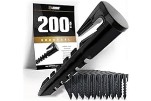 lohag® 200 Erdnägel für den Mähroboter Begrenzungskabel - Rasenmäher Zubehör - Erdanker Heringe Erdspieße Nagel - Kompatibel für Bosch, Gardena, Husqvarna, Worx, Yard Force