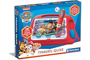 Clementoni Sapientino Travel Quiz Paw Patrol - Gioco Educativo Elettronico, Penna Interattiva, Adatto A Bambini E Bambine A Partire dai 4 Anni, Lingua Italiano, Made in Italy, 16335