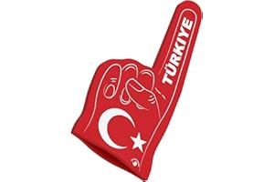 HIGH FIVE FINGERS Championnats d’Europe&Championnats du Monde, Drapeaux Olympiques | Main en Mousse pour competitions, stades événements Sportifs | Taille Unique 44x22x2,5 cm