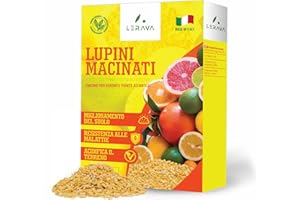 LERAVA® Lupini macinati per limoni - [Acidificante Suoli] - 800g - 100% Biologico - concime per limoni - resistenza alle malattie - azione rapida - concime per agrumi - Made in Italy