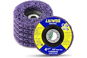 LAIWOO CSD Scheibe Schleifscheibe, Lila Reinigungsscheibe Set, Grobreinigungsscheibe Nylongewebescheibe Lackentfernung Rost für Winkelschleifer (5 Stücke - 115 * 22mm)