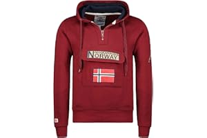 Geographical Norway- Sudadera con Capucha de Hombre de Manga Larga Modelo GYMCLASS