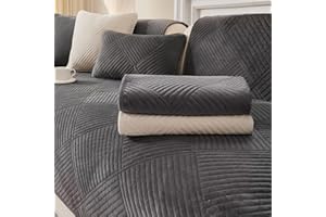 QHAIYYBF Soft Flannel Sofa Covers Washable - New Sofa Cushion Covers, Non-Slip Sofa Cover 1 2 3 Seater Couch Covers for Sectional Sofa, Sofa Slipcovers