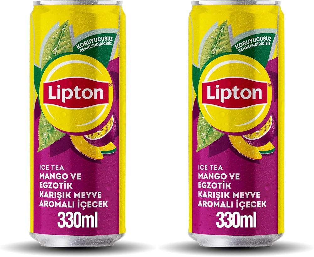 Lipton Ice Tea Mango Ve Egzotik Meyveler İçecek 330 ml 2li paket
