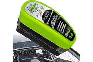Flintronic Wycieraczka folii olejowej do samochodu, nowa szczotka do czyszczenia 2.0, wydajne usuwanie folii olejowej i powłoka kryształowa, środek do czyszczenia szyb samochodowych, poprawia