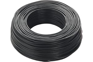 Cavo Icel FS17, Matassa Metri, Filo Elettrico Unipolare Isolante, Impianti Elettrici, Case, Imprese Edili (Nero, 1 x 4 mm)