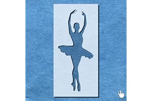 LAZER NINJA Stencil Ballerina Ballet Pirouette Dancing Dancer Mylar Art Craft Airbrush
