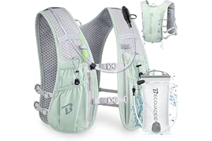 BECOJADDE Running Vest Women 5L Hydration Backpack Lightweight for Mens Womens, Running Backpack Hydration Pack for Marathon, Trail, Cycling, Hiking, Jogging