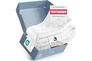 ‎MÜÜD müüd Gewichtsdecke 135x200 cm 6kg Therapiedecke aus 100% Baumwolle, schwere Decke zum schlafen, wirkt Stressreduzierend & therapeutisch, Weighted Blanket