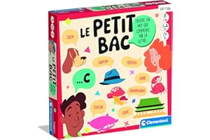 Clementoni | Le Petit Bac | 7 Ans + | Le Jeu des Mots | Jeux de Société | Culture Générale | Fabriqué en Italie | 2 à 6 Joueurs | Cadeau Enfant