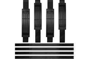 FRIENDA 12 Stücke Verstellbare Hoverboard Gurte und Riemenschutz Klettverschluss Befestigung Kabel Hoverboard Ersatz Gurte für Kart Zubehör Selbst Gleichgewicht Roller (70 cm/ 27,56 Zoll)