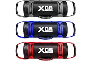 XN8 SPORTS Xn8 Power Bag Weighted Training Sandbag- Weight Fitness Powerbag With Handles and Zipper for Weight Lifting-Powerlifting-Exercise-Running