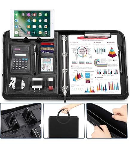 Portadocumenti A4 Con 4 Anelli Wonderpool - Raccoglitore Rimovibile, Tasca Con Zip, Portapenne - Rosa