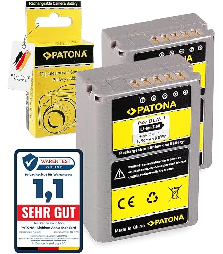 3x Battery replaces Olympus PS-BLM1 - 1600mAh, 7.4V, Li-Ion | 888301924
