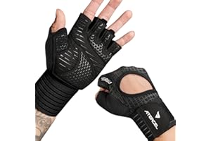‎ATERCEL ATERCEL Fitness Handschuhe Herren Damen, Trainingshandschuhe Krafttraining Handgelenkband Handschuhe für Crossfit, Gewichtheben, Gym Body Training