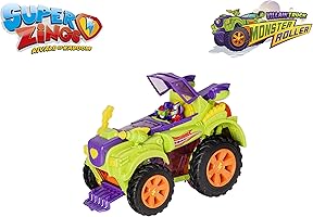 SuperZings- Camión Villano Especial - Vehículos y figuras exclusivas coleccionables, Color verde, Playset (Magic Box...