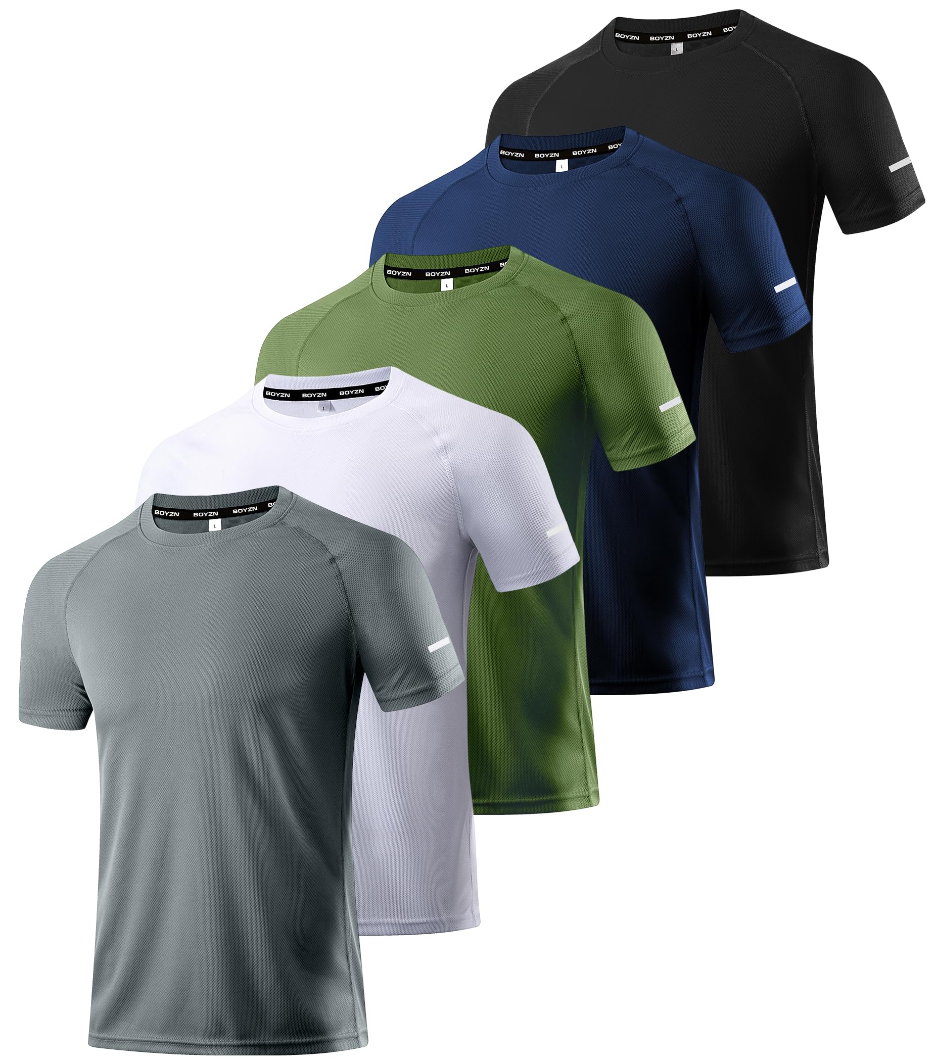 5 Pack-black/Navy/Green/White/Dark Grey