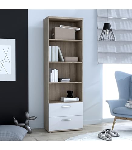 RUNMARÖ Estantería, Gris Oscuro Interior/exterior, 90x40x182 Cm