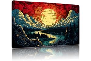 Malqiqi Magic Mat 9 - 24 x 14 Inch Playmat for MTG & TCG, Free Storage Bags Included